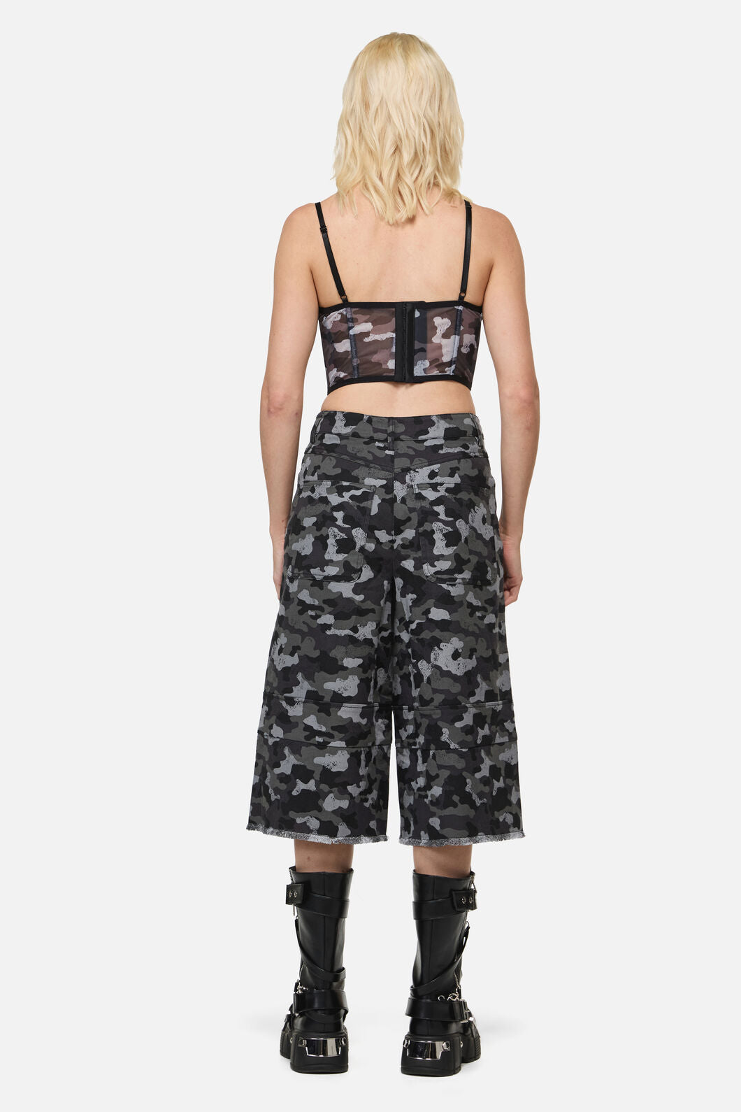 Dangerfield - Disruptive CampDistressedJorts - grey-black