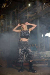 Dangerfield - Disruptive CampDistressedJorts - grey-black