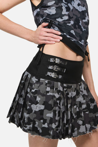 Dangerfield - Disruptive Camo Skort - grey-black