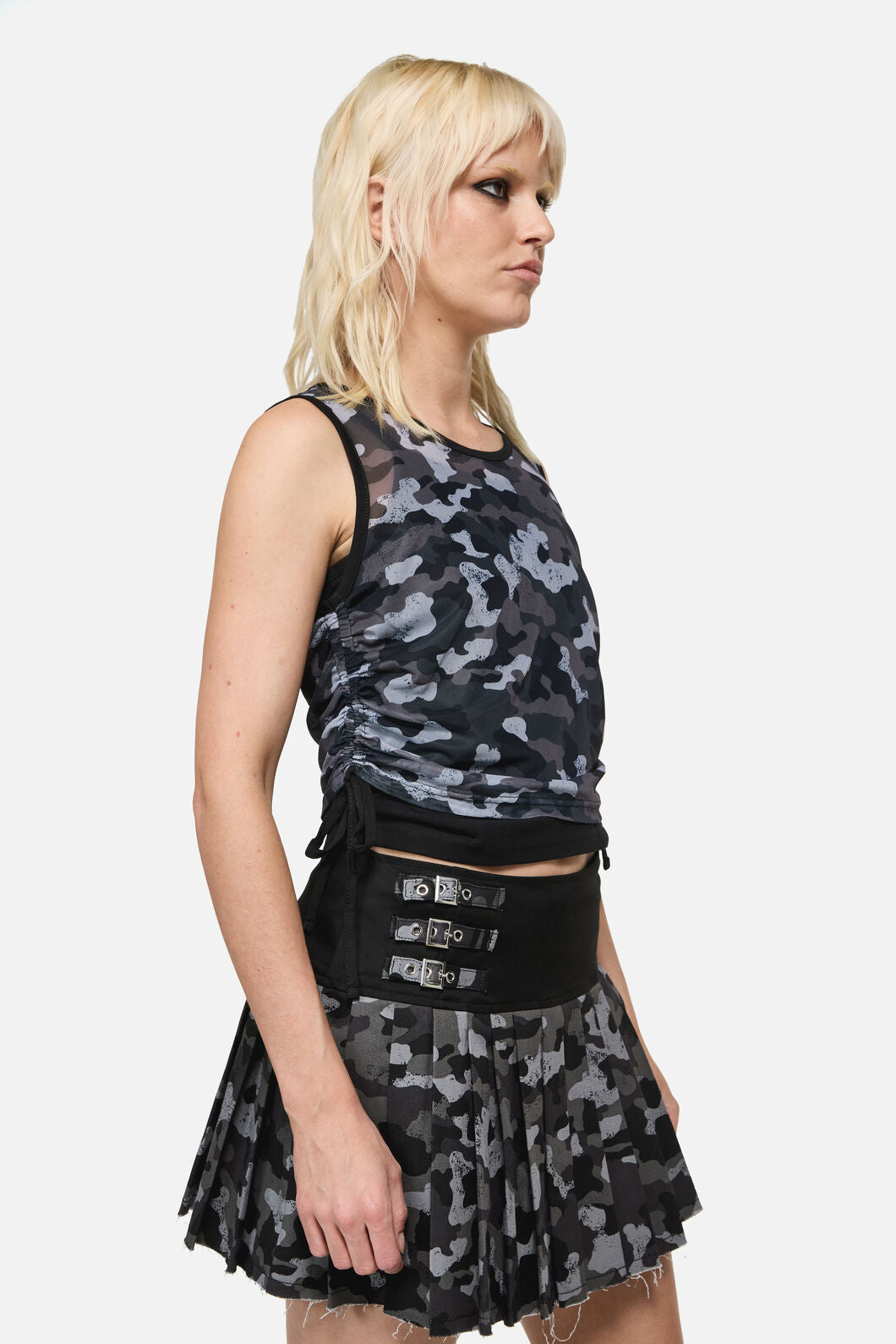 Dangerfield - Disruptive Camo Mesh2PieceTank - grey-black