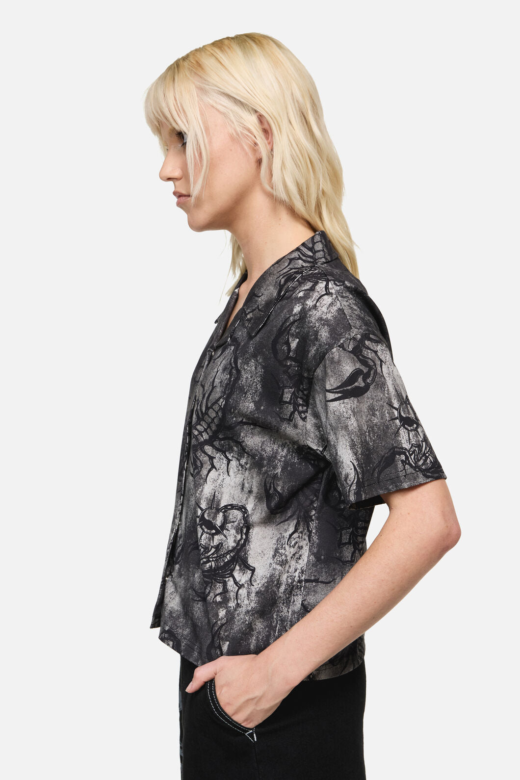 Dangerfield - Scorpius Print Shirt - grey