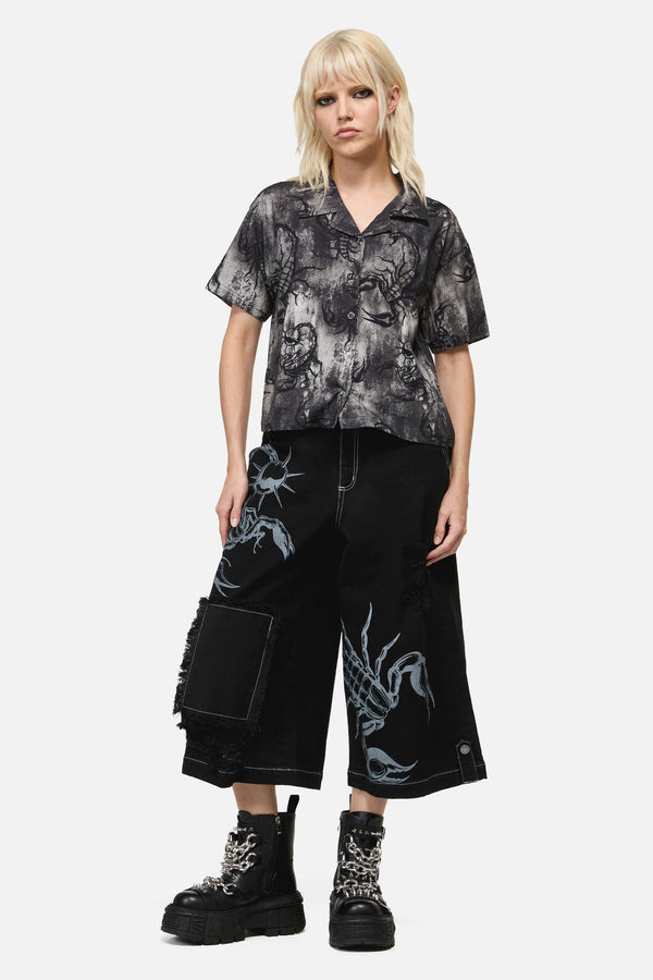 Dangerfield - Scorpius Print Shirt - grey