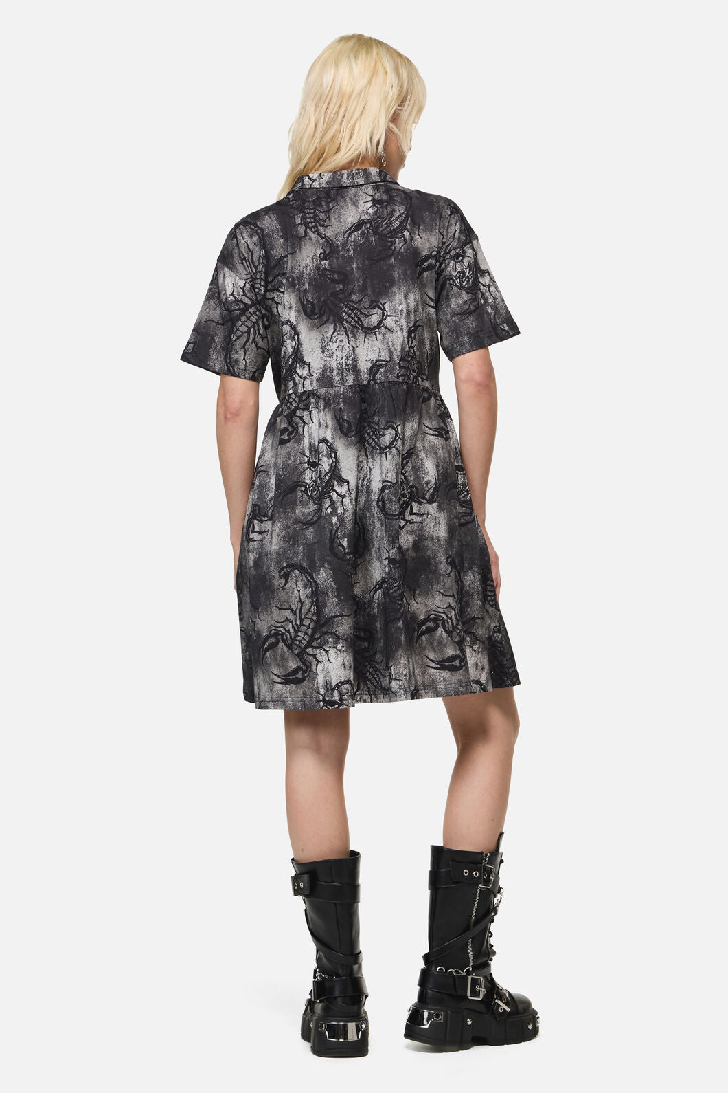 Dangerfield - Scorpius Print Dress - grey