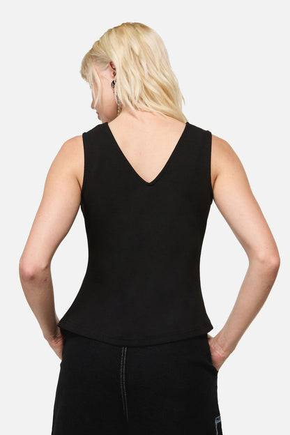 Dangerfield - Dread Zipper Tank Top - black