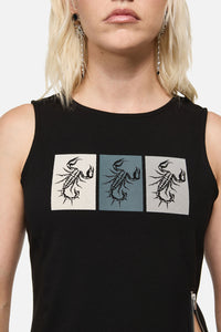 Dangerfield - Dread Zipper Tank Top - black