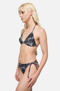 Dangerfield - Scorpius Print Bikini Top - grey