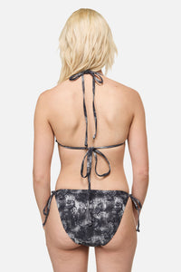 Dangerfield - Scorpius Print Bikini Top - grey