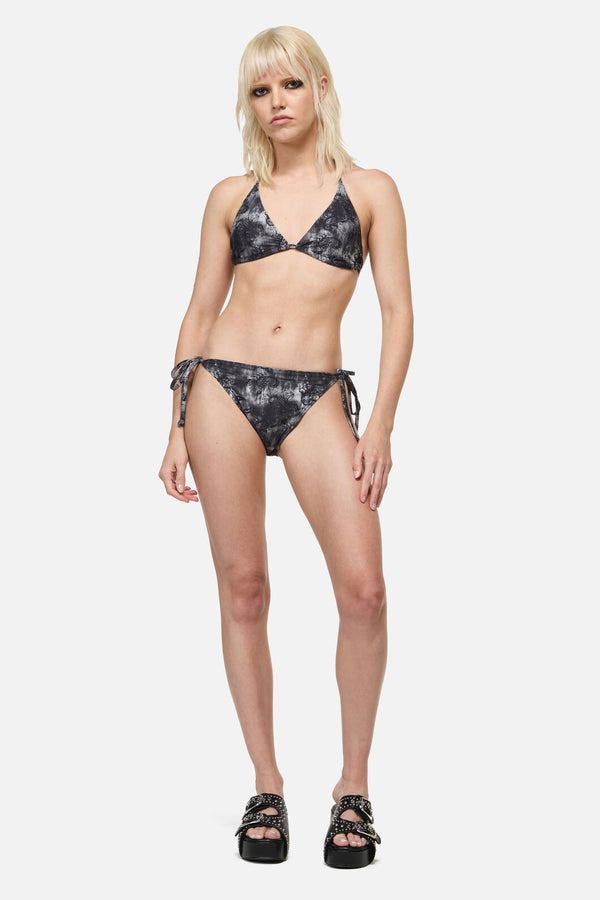 Dangerfield - Scorpius Print Bikini Top - grey