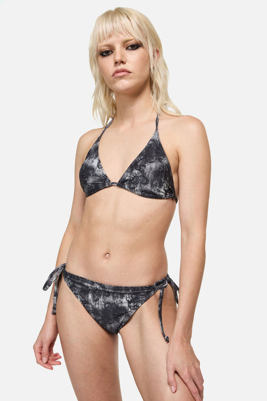Dangerfield - Scorpius Print Bikini Bottoms - grey