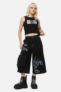 Dangerfield - Dread Distressed Patch Jeans - black