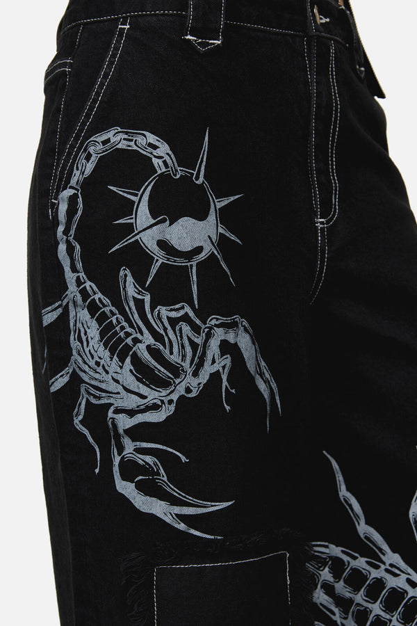 Dangerfield - Dread Distressed Patch Jeans - black