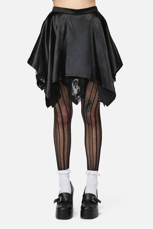 Dangerfield - Pond Lace Goth Skort - black