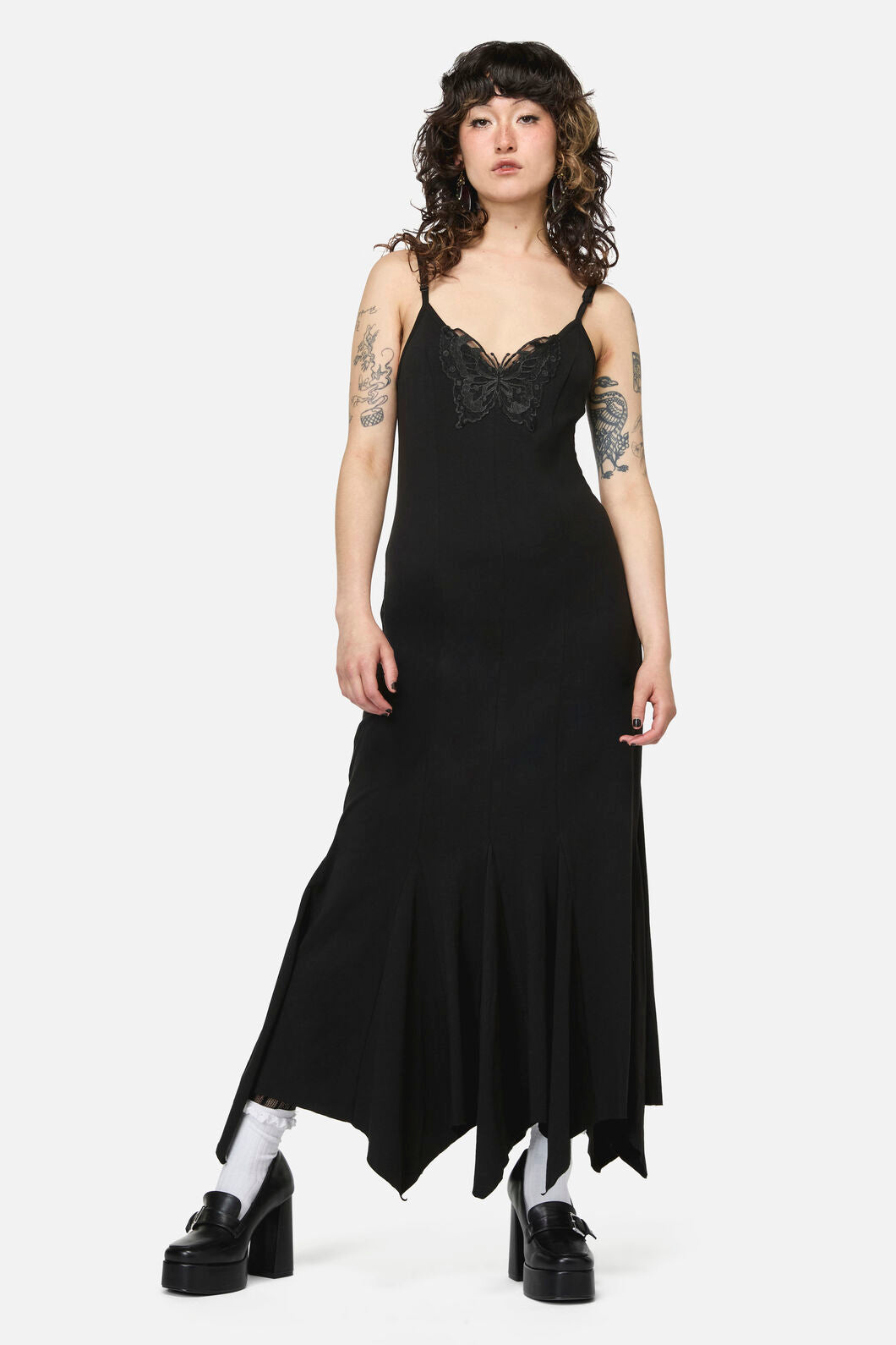 Dangerfield - Naiad Goth Maxi Dress - black