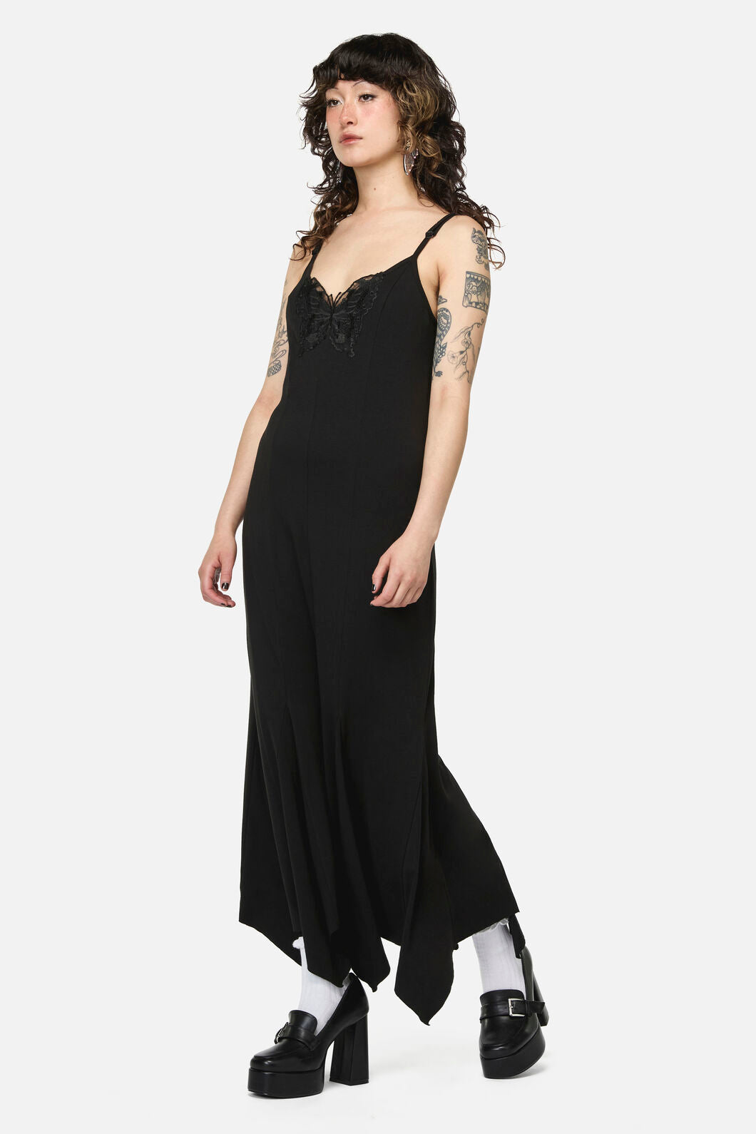 Dangerfield - Naiad Goth Maxi Dress - black
