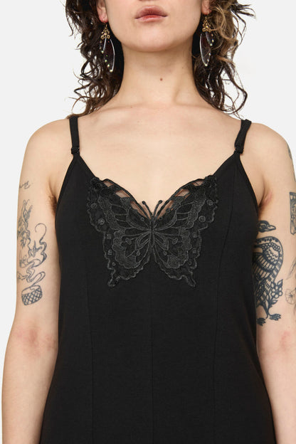 Dangerfield - Naiad Goth Maxi Dress - black