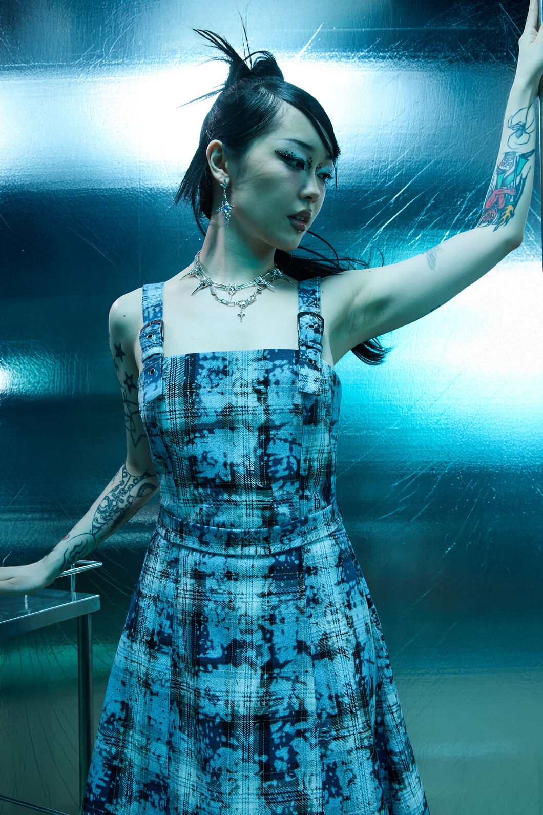 Dangerfield - Fiendish Tartan Goth MaxiDress - multi