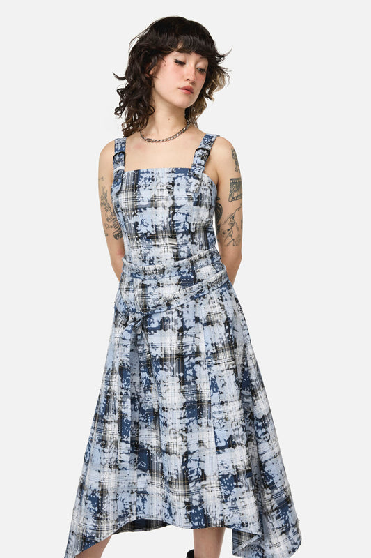 Dangerfield - Fiendish Tartan Goth Maxi Dress - multi