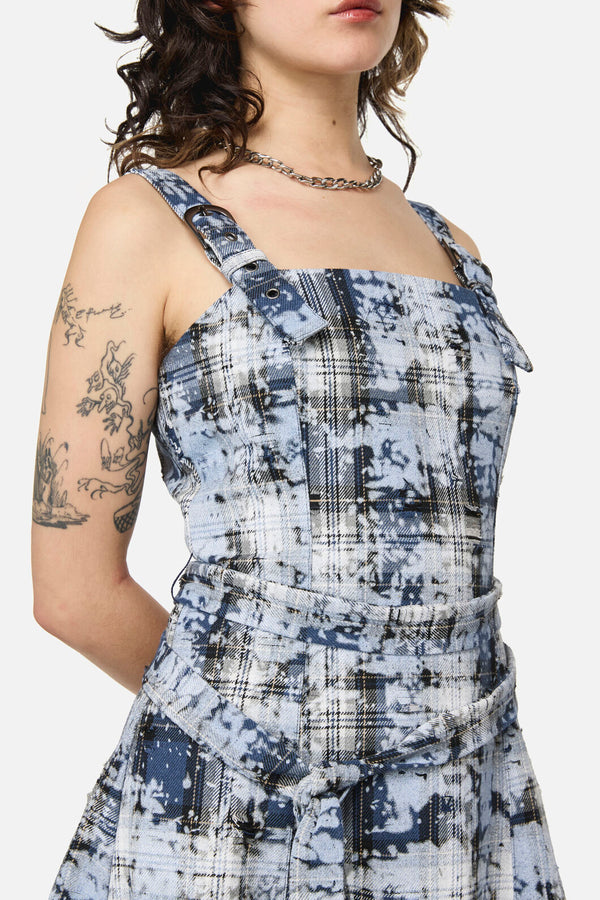 Dangerfield - Fiendish Tartan Goth MaxiDress - multi