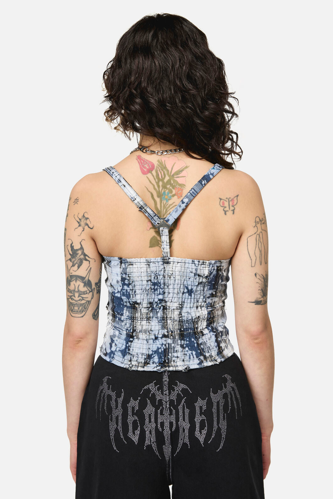 Dangerfield - Fiendish Tartan Goth Top - multi