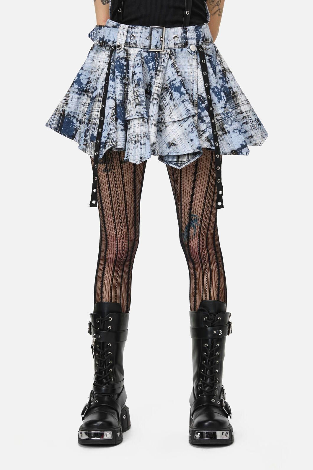 Dangerfield - Fiendish Tartan Goth Skort - multi