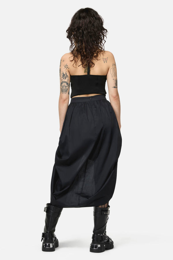 Dangerfield - Sinister Goth Maxi Skirt - black
