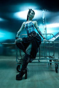 Dangerfield - Sinister Goth Maxi Skirt - black