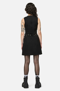 Dangerfield - Nancy Punk Belt Mini Dress - black