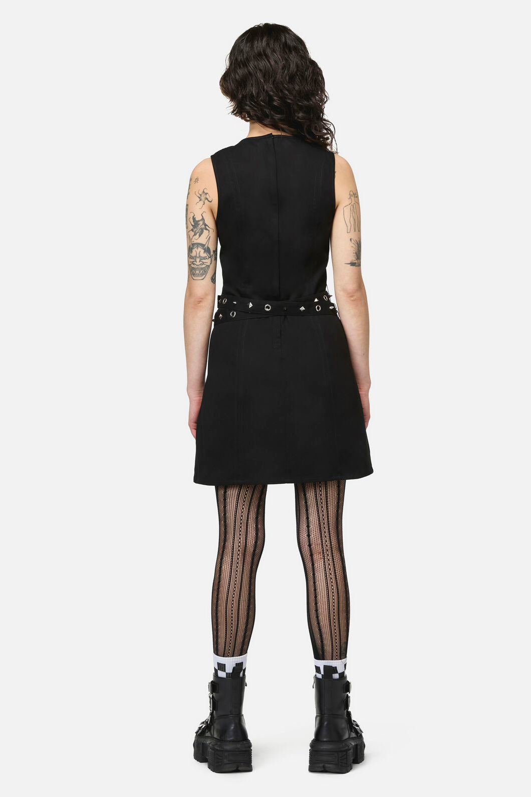 Dangerfield - Nancy Punk Belt Mini Dress - black