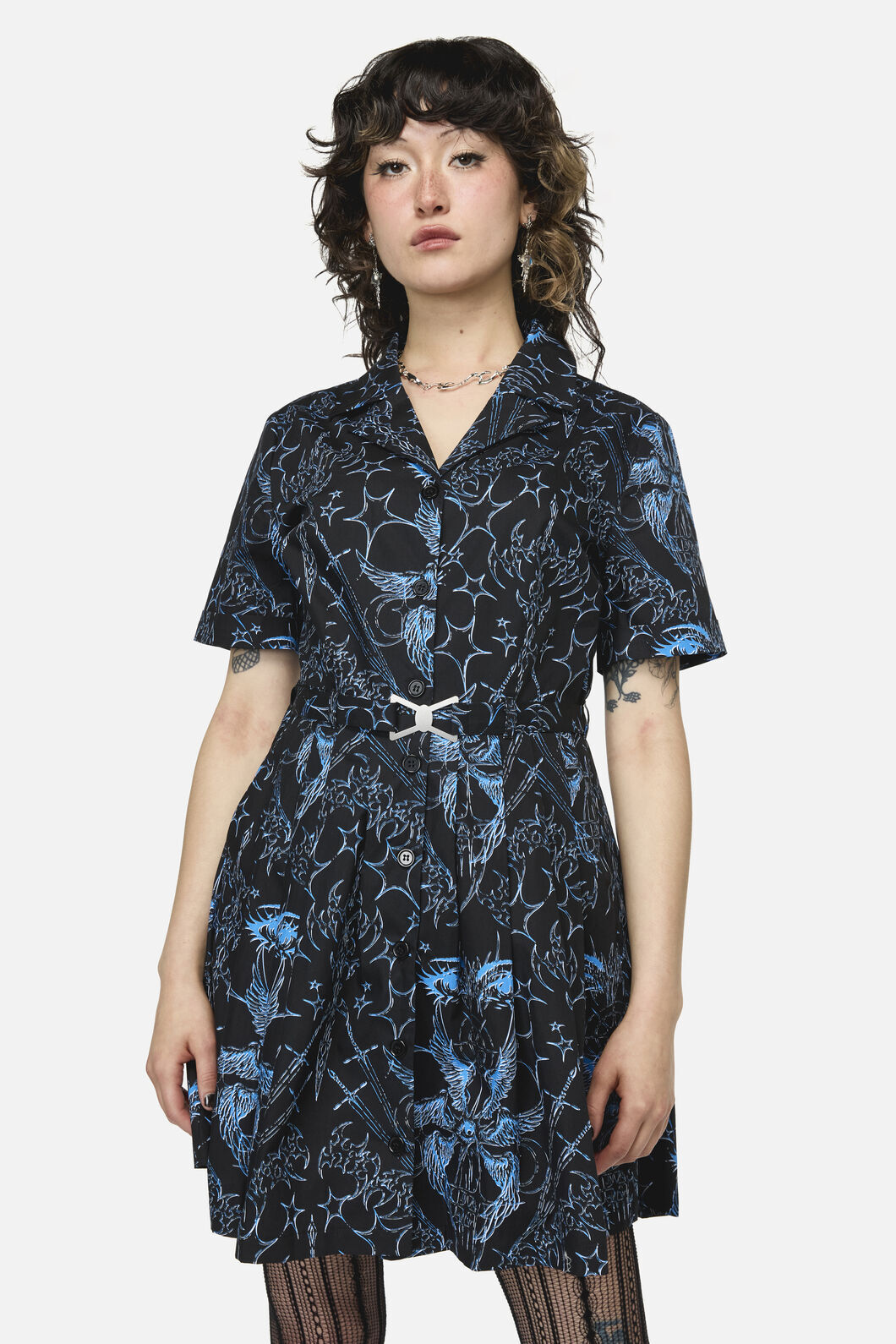 Dangerfield - Heathen Goth Mini Dress - black