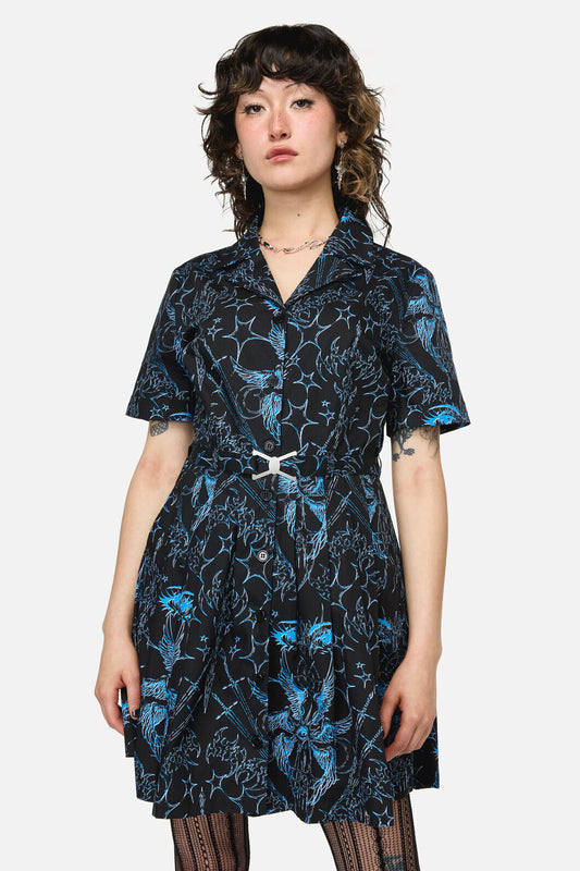 Dangerfield - Heathen Goth Mini Dress - black