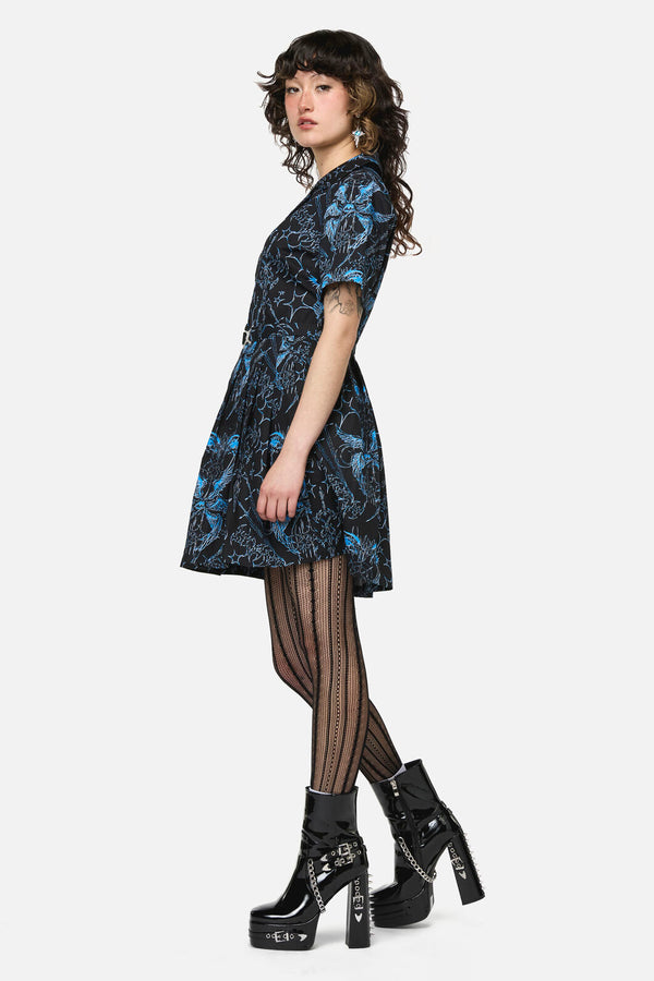 Dangerfield - Heathen Goth Mini Dress - black