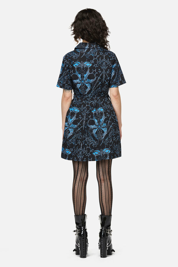 Dangerfield - Heathen Goth Mini Dress - black