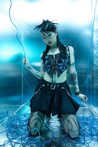 Dangerfield - Divination Goth Tie Top - black