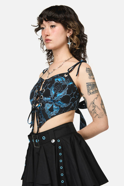 Dangerfield - Divination Goth Tie Top - black