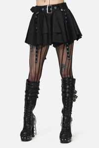 Dangerfield - Heathen Goth Eyelet Skort - black