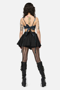 Dangerfield - Heathen Goth Eyelet Skort - black