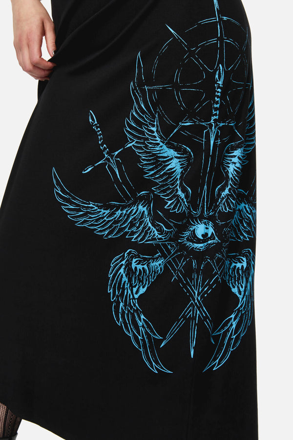 Dangerfield - Divination Goth Maxi Dress - black