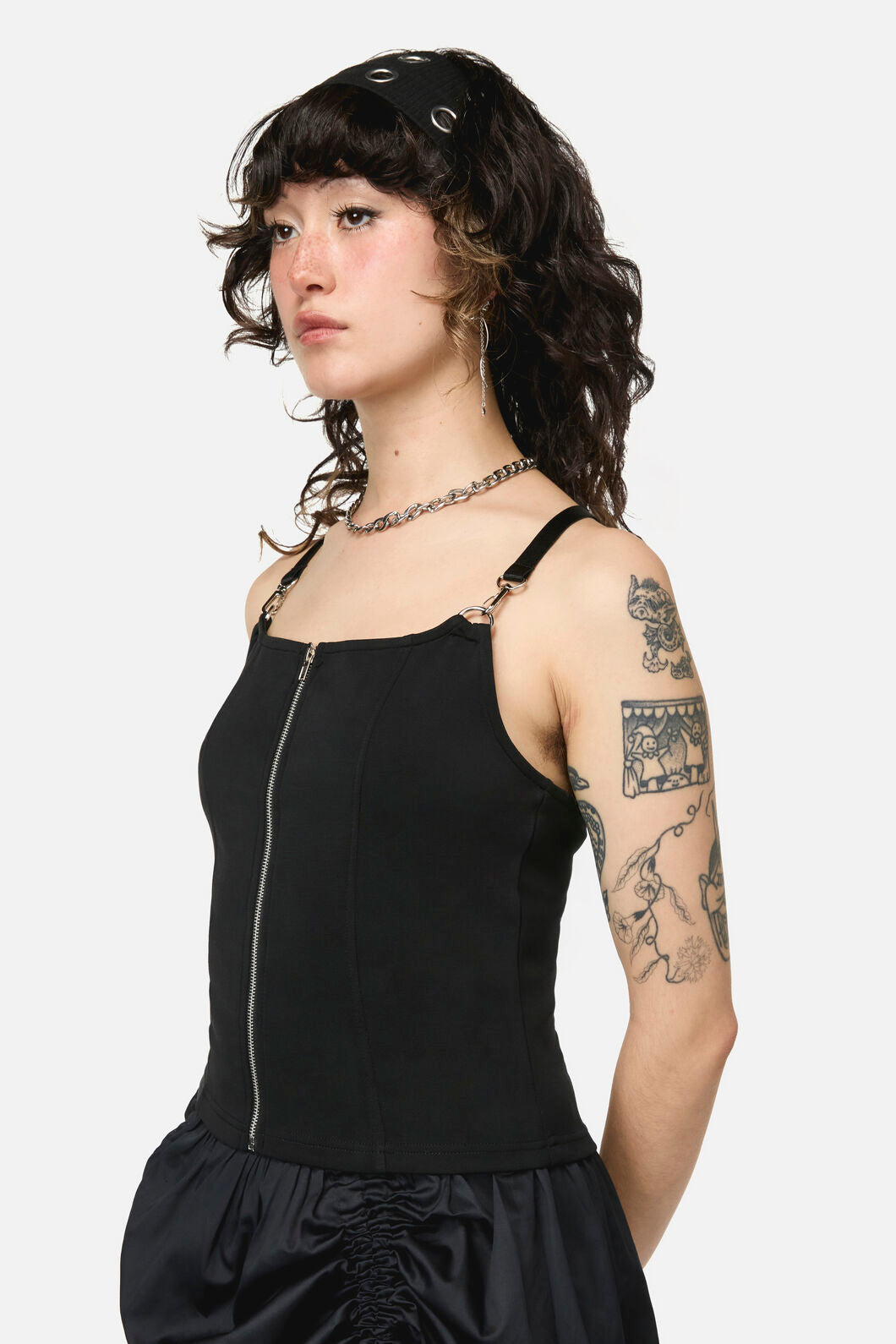 Dangerfield - Divination Goth Zip Top - black