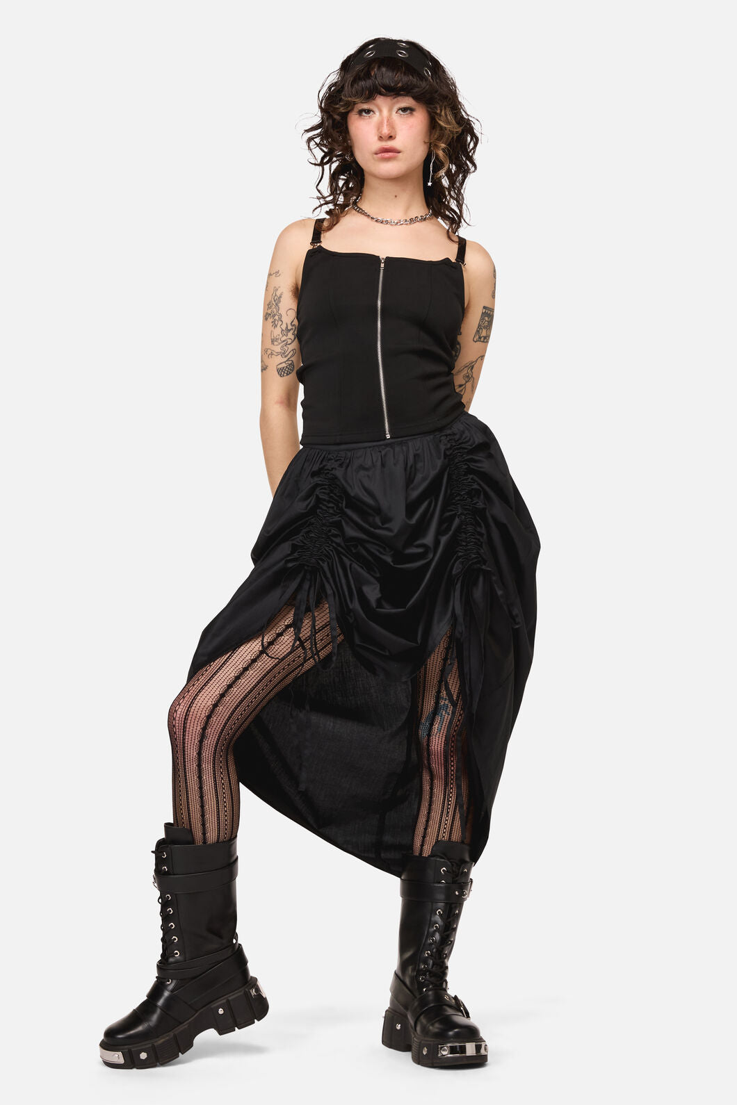 Dangerfield - Divination Goth Zip Top - black