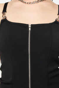 Dangerfield - Divination Goth Zip Top - black