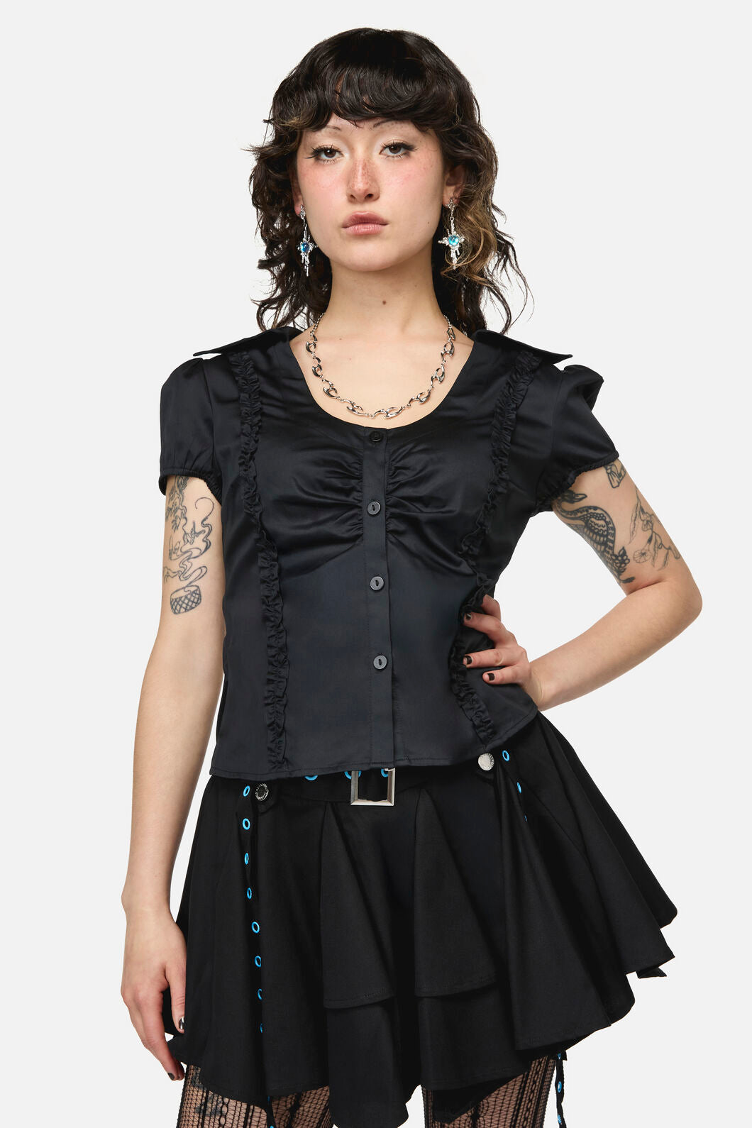 Dangerfield - Divination Goth Blouse - black