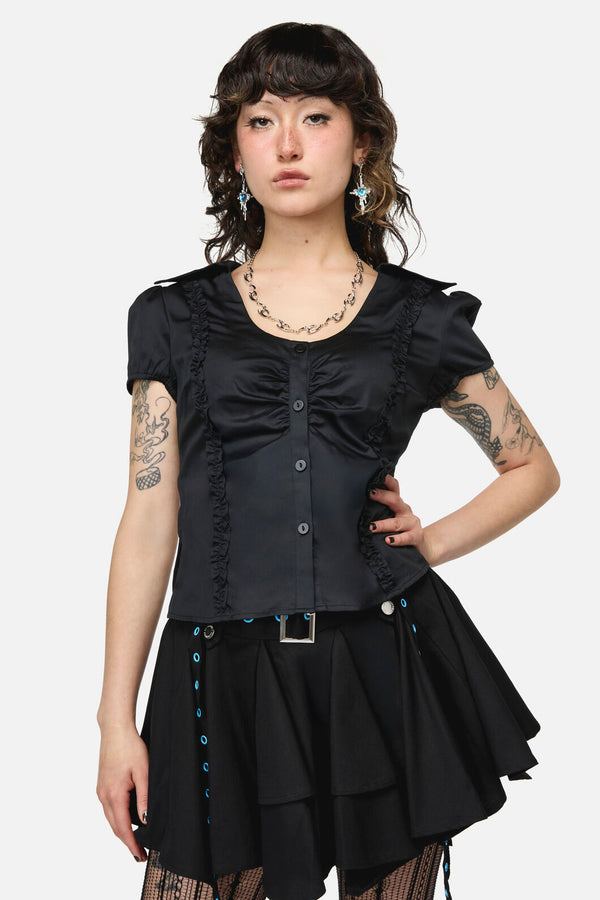 Dangerfield - Divination Goth Blouse - black