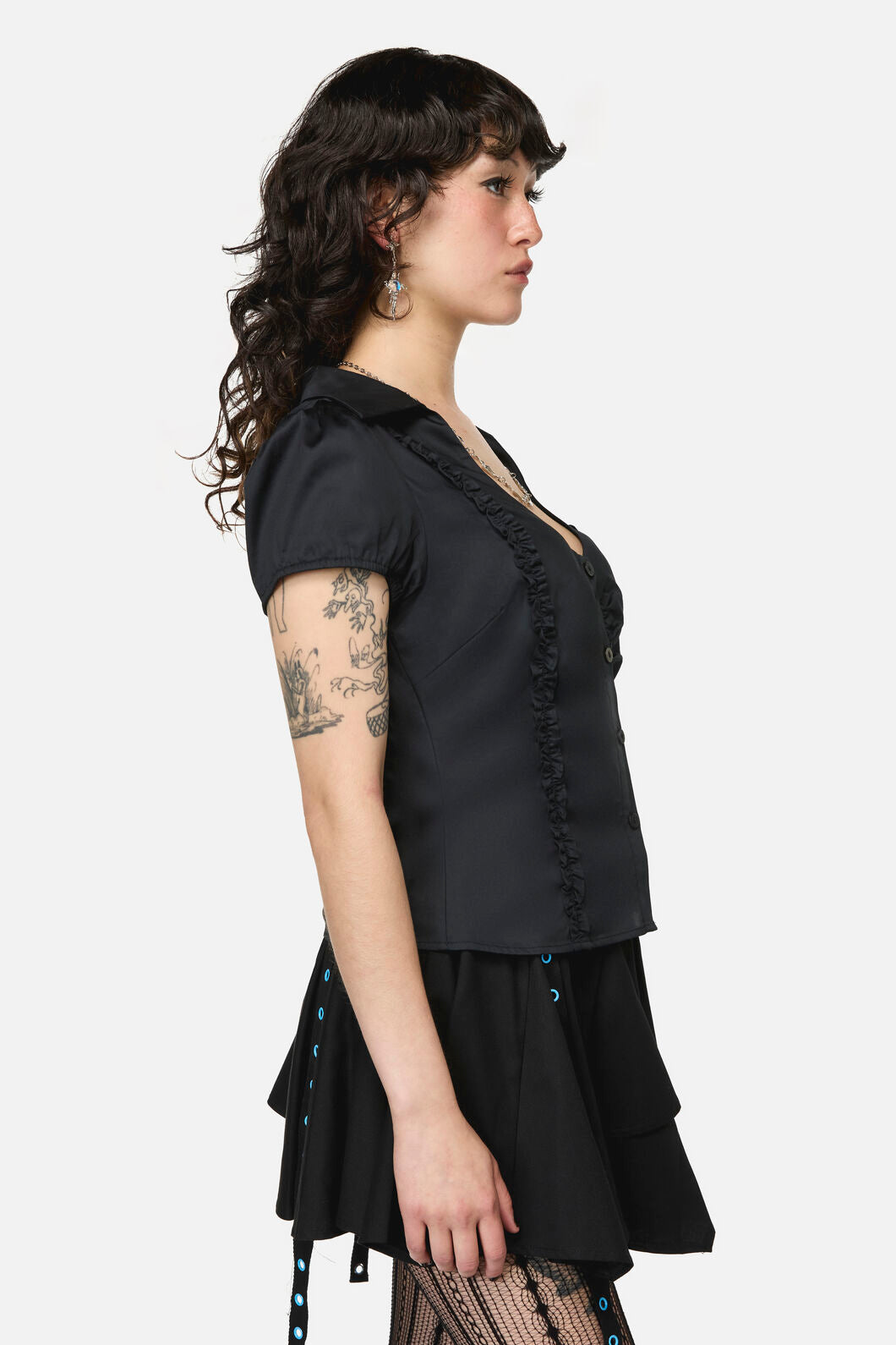 Dangerfield - Divination Goth Blouse - black
