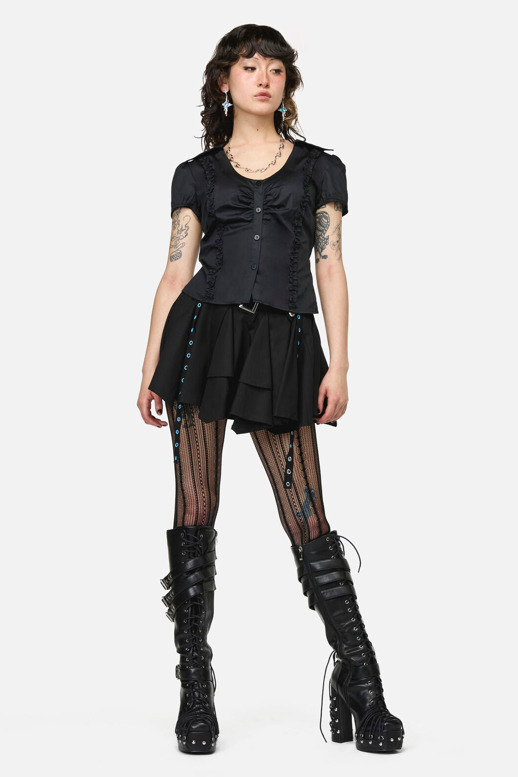 Dangerfield - Divination Goth Blouse - black