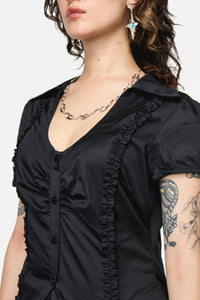 Dangerfield - Divination Goth Blouse - black