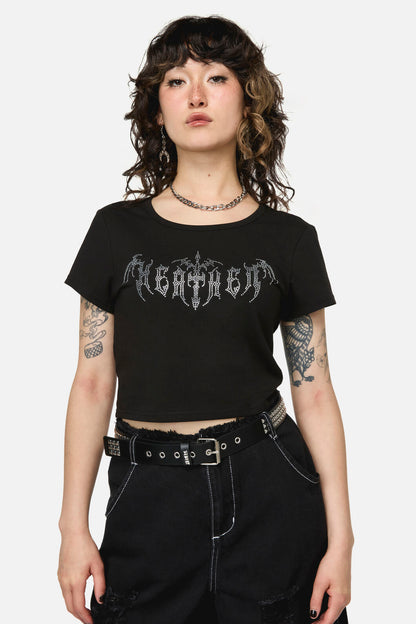 Dangerfield - Divination Goth Crop Tee - black