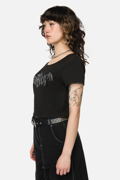 Dangerfield - Divination Goth Crop Tee - black