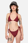 Dangerfield - Moggy Goth Bikini Top  - red