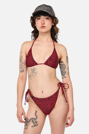 Dangerfield - Moggy Goth Bikini Top  - red