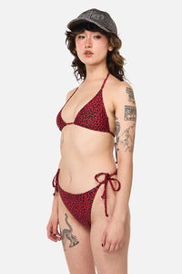 Dangerfield - Moggy Goth Bikini Top  - red